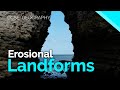 Coastal Erosional Landforms - Stacks, Arches, Caves &amp; Wave-cut Platforms | AQA GCSE 9-1 Geography