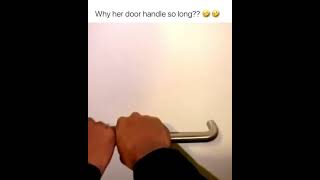 why her door handle so long meme shorts