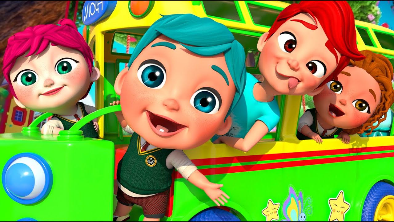 Las Ruedas del Autobús | canciones infantiles y rimas infantiles  @SuperLucaEspanol