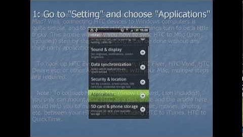 How to Sync HTC to Mac OS X