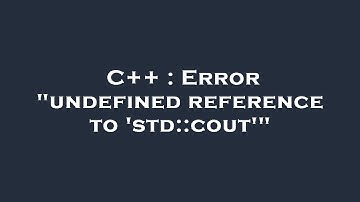 C++ : Error "undefined reference to 