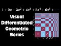 General Differentiated Geometric Series | visual proof