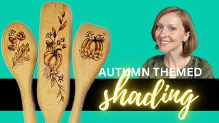 Wood Burning Shading Tutorial: Burn These Autumn Themed Fall Wooden Utensils With Me! | Crate Club