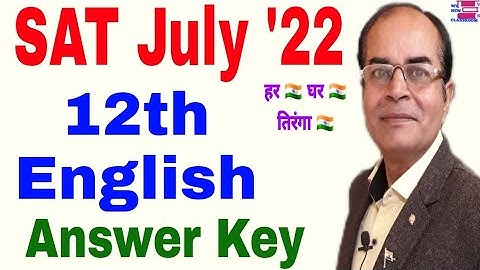 sat july 2022 answer key english class 12 hbse by vijay kumar
