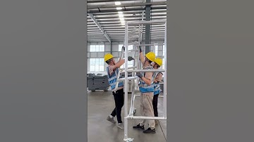 The POV video showcasing the installation process of #aluminium  #scaffolding .#factory #fyp