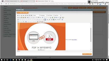 Allow PDF in WYSIWYG Editor