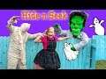 Assistant Vampirina Halloween Hide n Seek  with spook Frank the Count and the Mummy