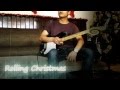 Rolling christmas guitar