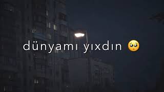 Seni Dünyaya Deyişmezdim Sen Dünyamı Yıxdın Getdin Dedim Sene Alma Yarım Leylinin Ahınan...