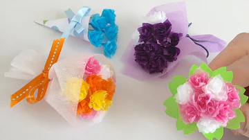 折り紙でかわいい お花のブーケ 折り紙でかわいい お花のブーケ