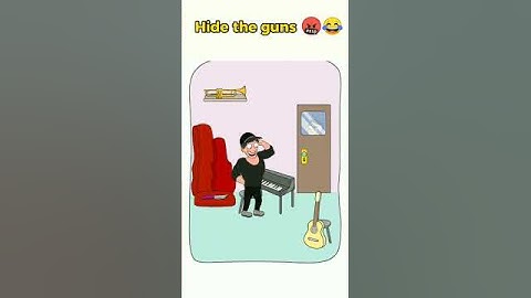 Hide the guns: HideMyproof 😂 Android X iOS #shorts #games