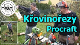 Křovinořezy Procraft za pár korun s velkou výbavou.