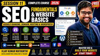 Session 11 | SEO Fundamentals, Google Ranking, Domain, Hosting & WordPress Basics