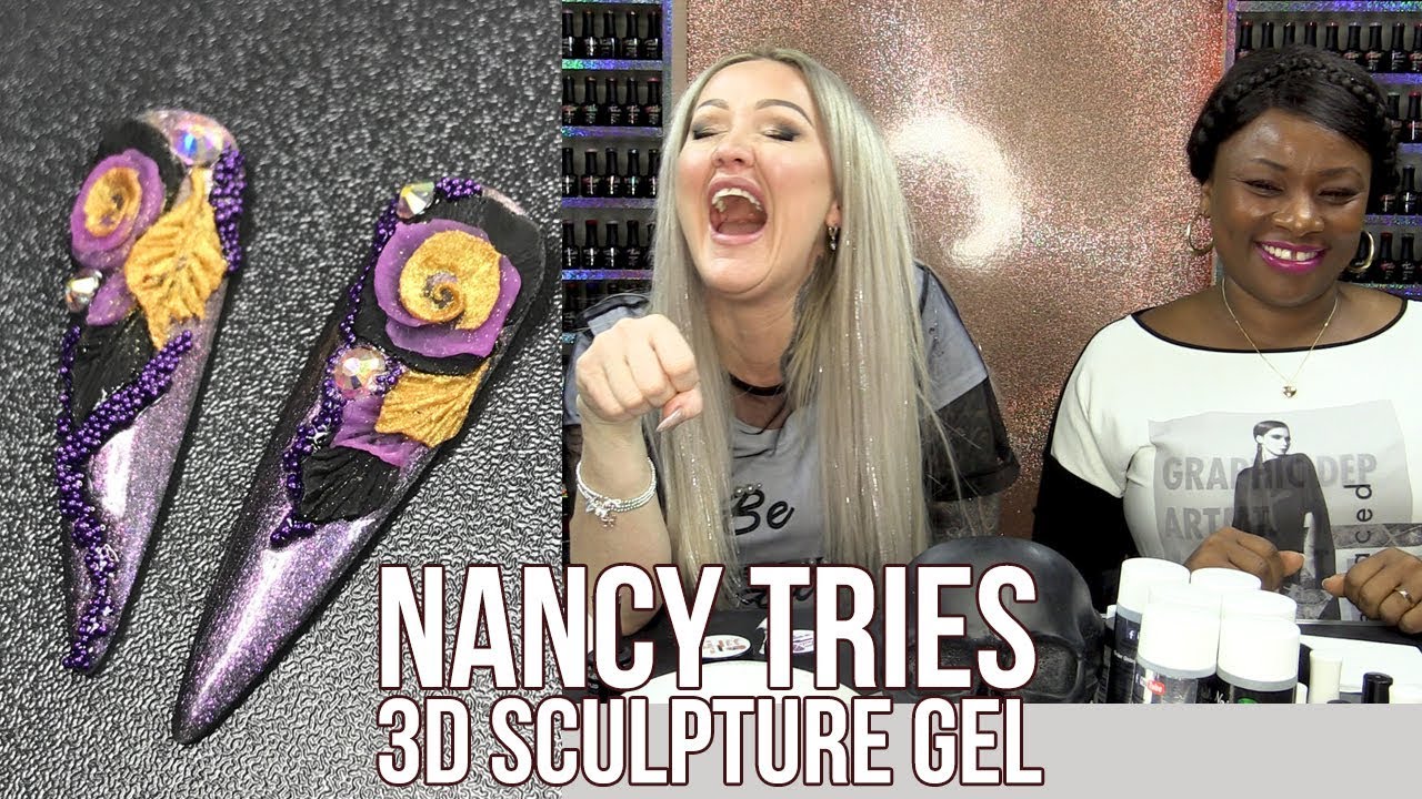 TEACHING A BEGINNER TO SCULPT A 3D GEL FLOWER - STEP BY STEP NAIL TUTORIAL