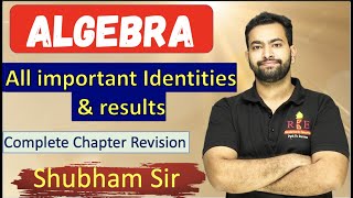 Complete algebra revision | All identities and results | SSC CGL 2022