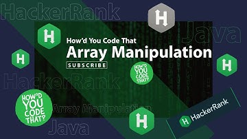 Array Manipulation Java Coding Challenge | HackerRank | How