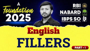 🧩 RBI, NABARD & IBPS SO 2025 | English Fillers | Part-1 | By Parth Krishan