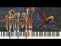 Becalmed (Sea Shanty from "Sea of Thieves") - Synthesia Piano Tutorial + MIDI / SHEETS