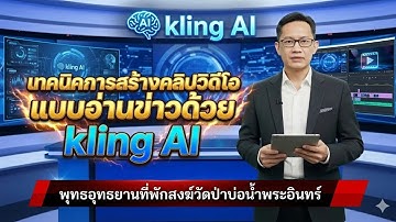 เทคนิคการสร้างคลิปวิดีโอแบบอ่านข่าวด้วย kling AI