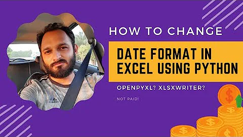 Change Date Formats in Excel | Using Python | Change to any format from any format