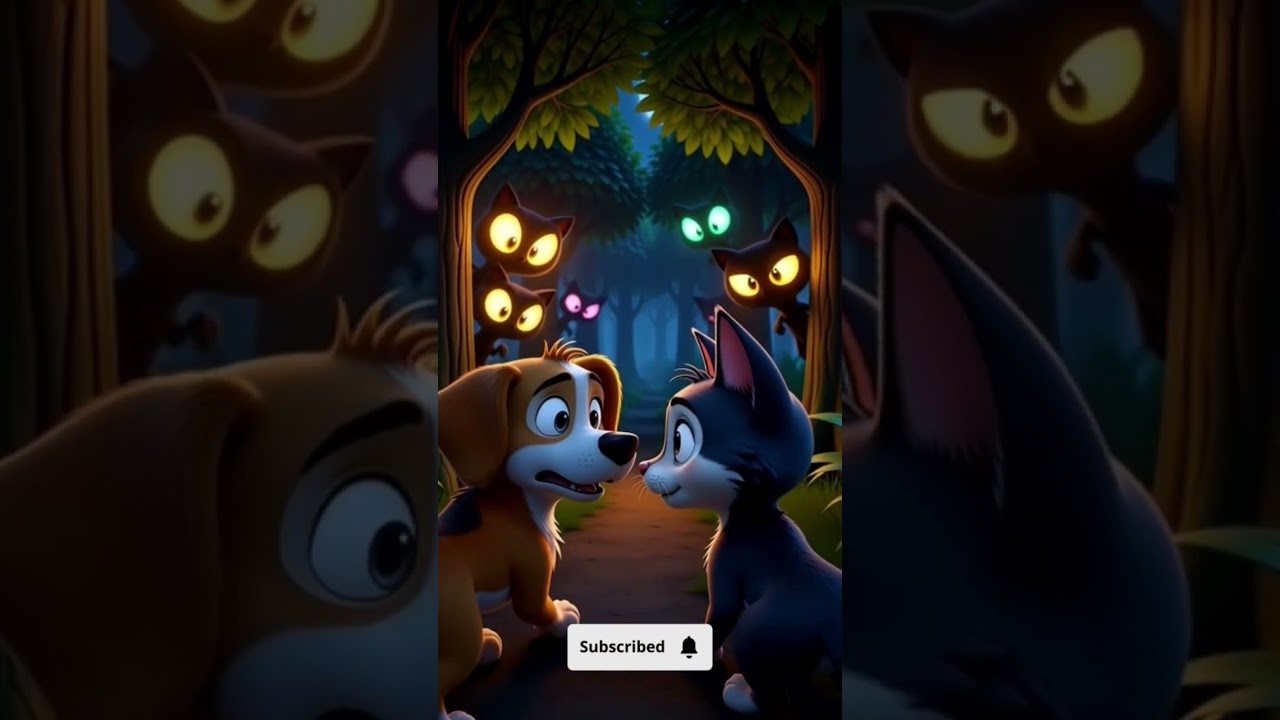 “The Whispering Cartoon Forest 😱 | Scary Cartoon Short”