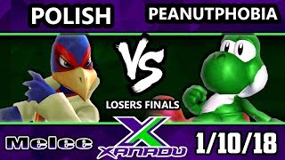 S@X 236 Melee - Polish (Falco) Vs. Peanutphobia (Yoshi) - Smash Melee Losers Finals - SSBM