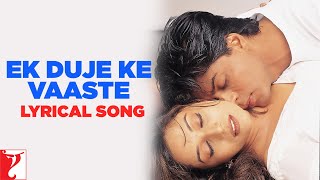 Lyrical: Ek Duje Ke Vaaste Song with Lyrics | Dil To Pagal Hai | Shah Rukh Khan | Anand Bakshi