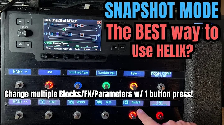 Snapshot Mode for Helix / Helix LT - The BEST Way To Use the Helix