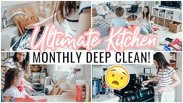 Ultimate Kitchen Deep Cleaning 2020! Small Kitchen Clean With Me | Extreme Cleaning Motivation