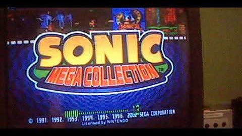 Sonic Mega Collection Intro Nintendo Gamecube.