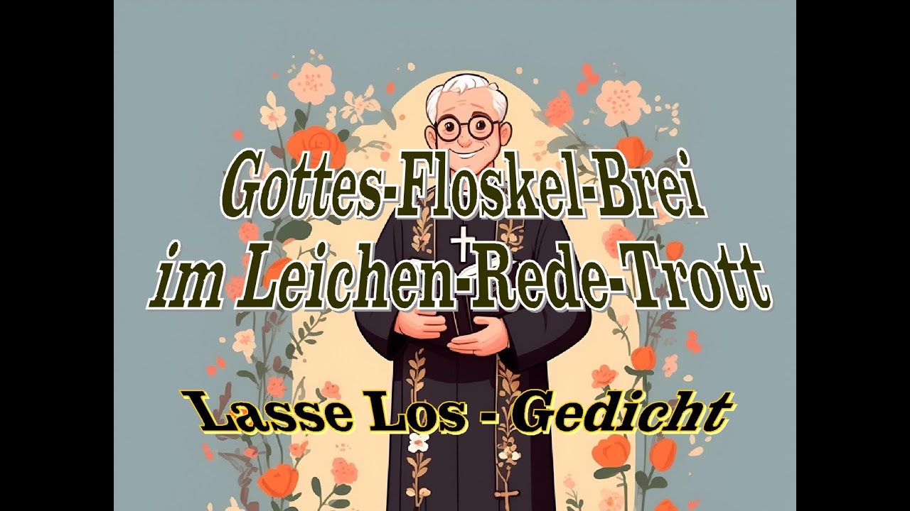 Gottes-Floskel-Brei im Leichen-Rede-Trott  -  Kirchenkritisches Gedicht