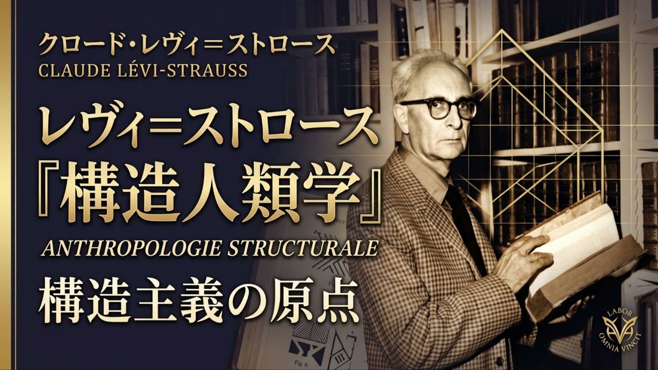 クロード・レヴィ＝ストロース『構造人類学』（1958年） - YouTube