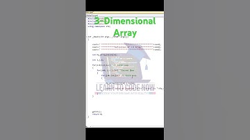 3-Dimensional Array. #programming  #codinglife #artificialintelligence #programmingforbeginners