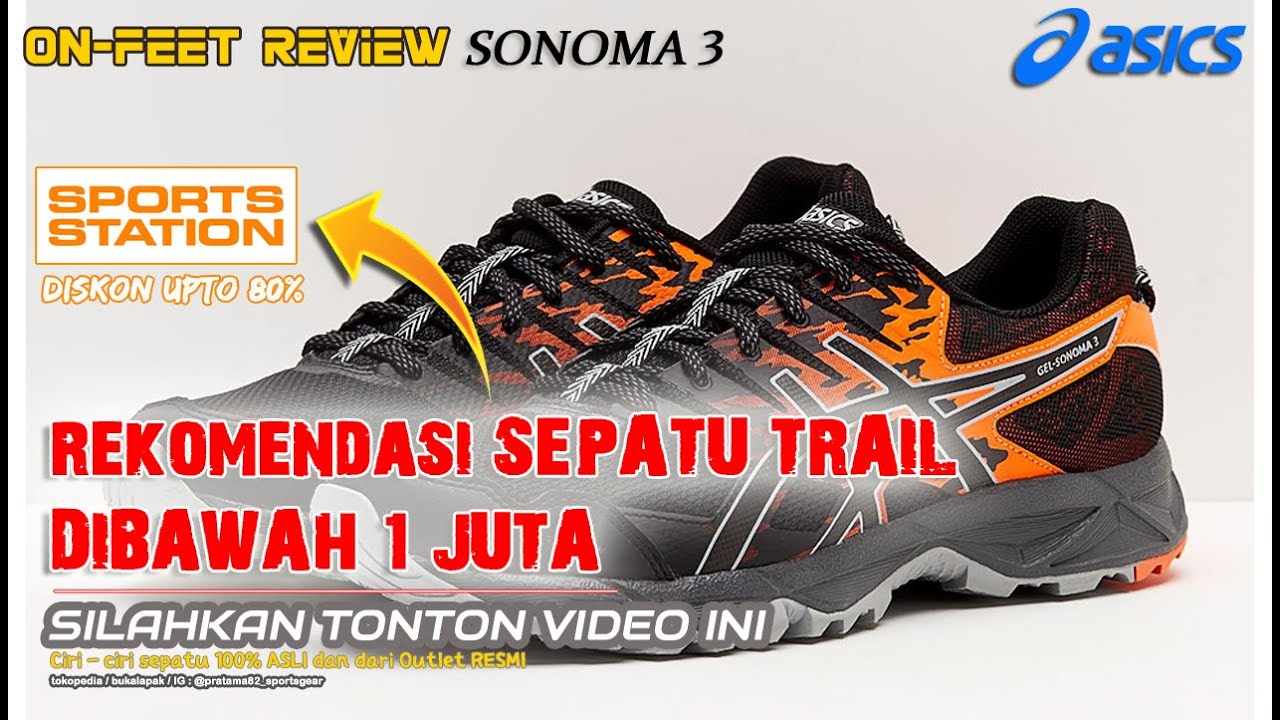 On Feet ASICS GEL SONOMA 3 TRAIL RUNNING HIKING SHOES (100% AUTHENTIC & OFFICIAL) - YouTube