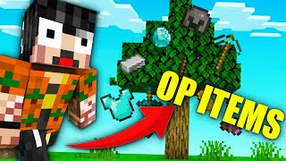 Minecraft ΑΛΛΑ τα ΔΕΝΤΡΑ δίνουν OP ITEMS!!