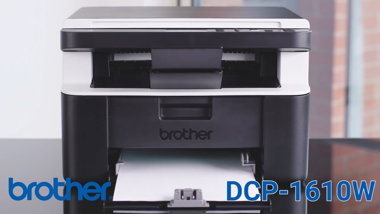 Impresora - Printer multifunción Brother DCP-1612W Wifi - YouTube
