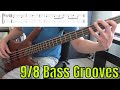 98 bass grooves  learn basslines in nine eight time signature  bass practice diary  24 july 2018