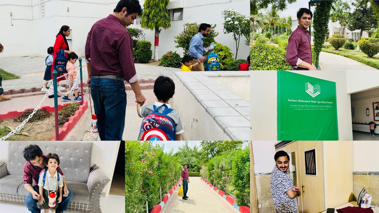 Alhumdullilah azlan’s first day at school | new admission at AGA KHAN SCHOOL ||