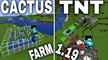 Minecraft 1.19 : Super Easy Unlimited {Tnt duper Glitch & Cactus Farm} || Tutorial Bedrock
