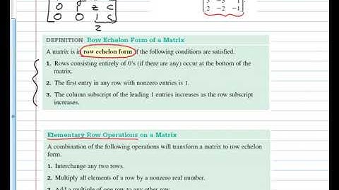 Pre-Calculus 7.3 Matrix Row Operations 2016