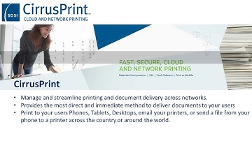 CirrusPrint, Cloud and Network Printing