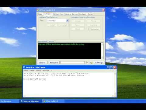 Tuto activate office windows microsoft toolkit 2.5