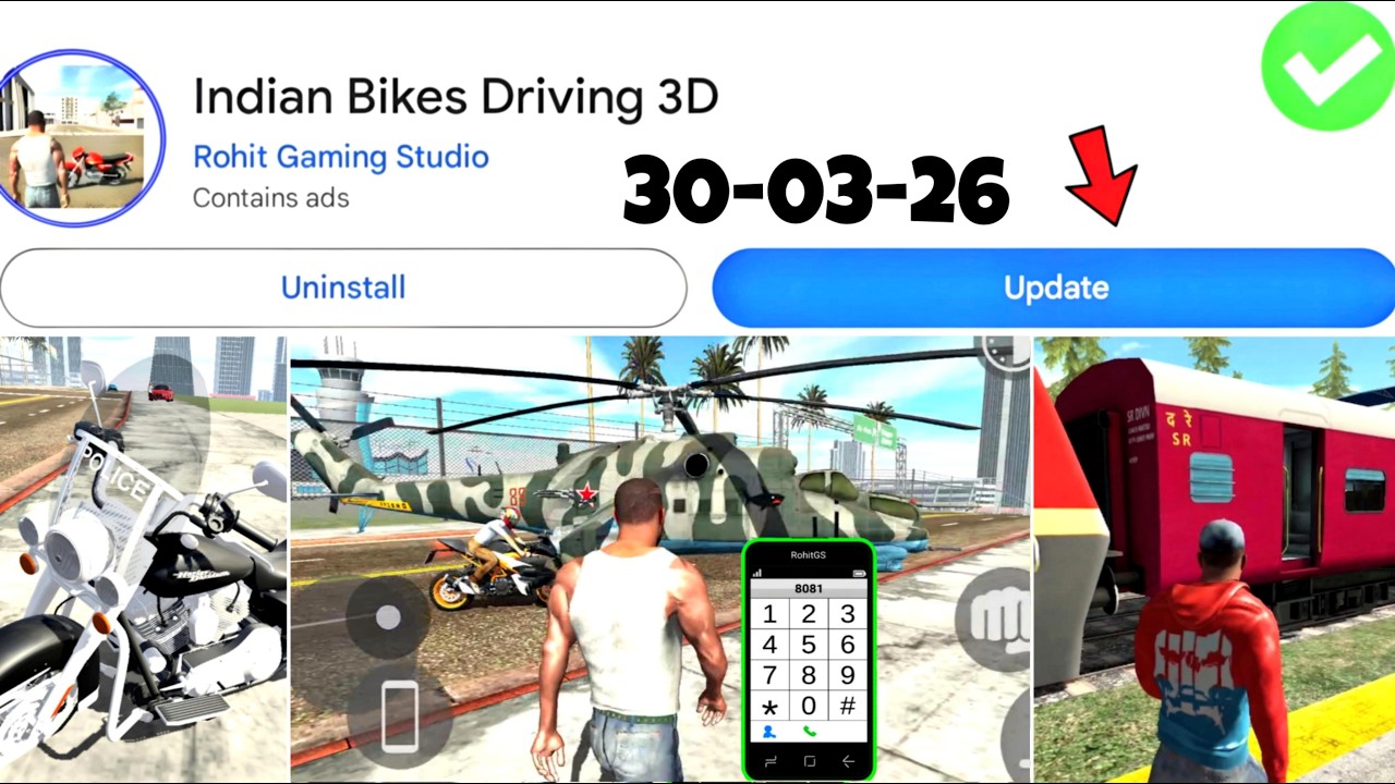 NEW UPDATE ALL INDIAN BIKE DRIVING 3D CHEAT CODES 🤑 | INDIAN BIKE ...