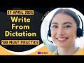 PTE Write From Dictation - APRIL 2026 - MUST PRACTICE