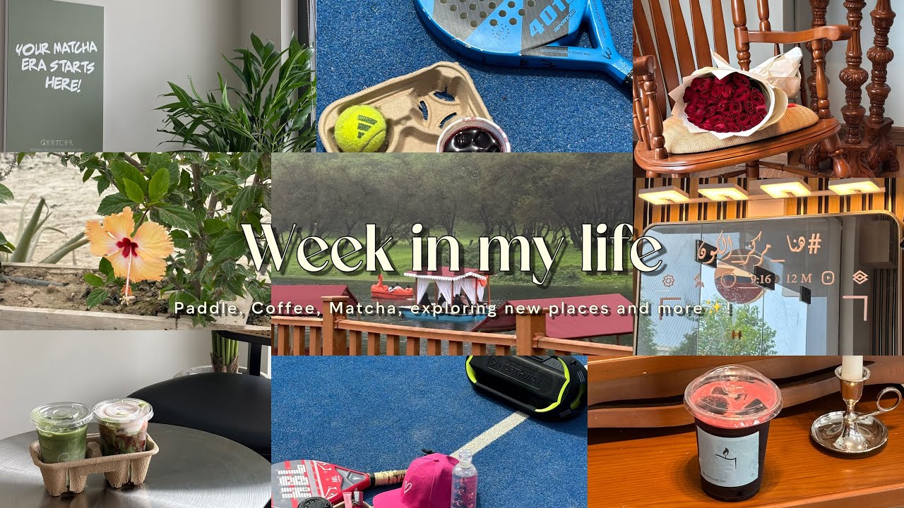 أسبوع في حياتي: كشتة دربات🌳|ورشة بادل🏓|جولة وفاء ووك🍂 والمزيد✨..