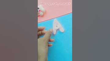 Diy Name initial Keychain How to make Alphabet Keyring #shorts