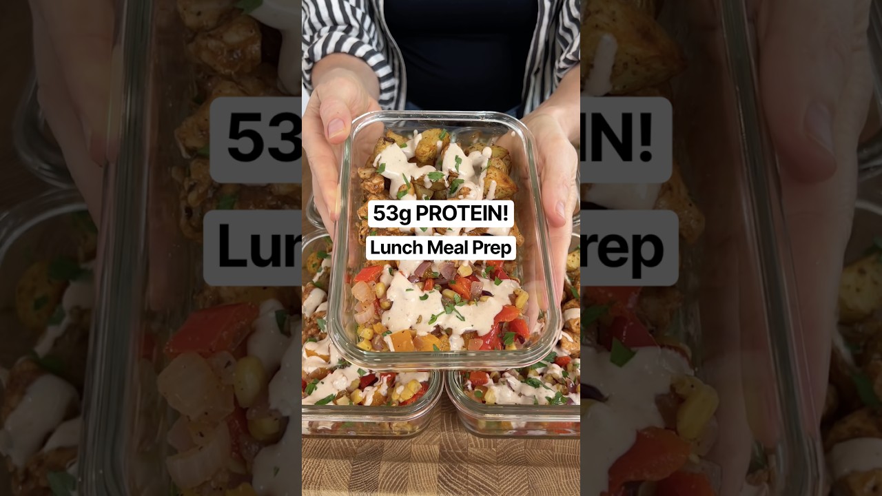 The High Protein Lunch I Can’t Stop Making! #shorts #mealprep #highprotein