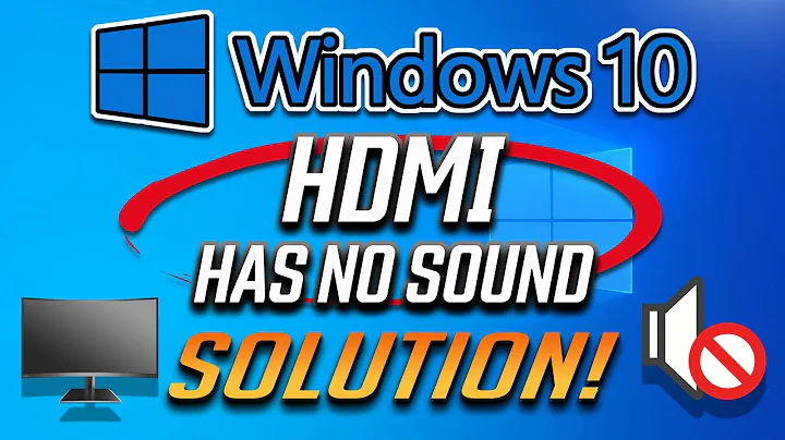 HDMI No Sound in Windows 10 When Connect to TV - No HDMI Audio Device Detected FIX