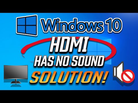 HDMI No Sound