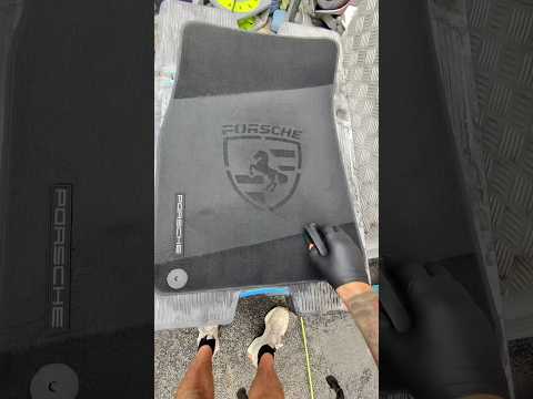 Porsche Carpet Branding ASMR #satisfying #detailing #asmr